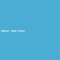 Kühner Samt-Schal