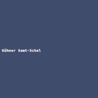 Kühner Samt-Schal