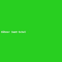 Kühner Samt-Schal