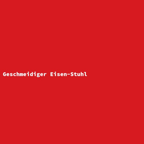 Geschmeidiger Eisen-Stuhl