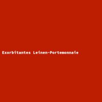 Exorbitantes Leinen-Portemonnaie
