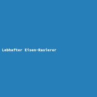 Lebhafter Eisen-Rasierer