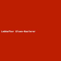 Lebhafter Eisen-Rasierer
