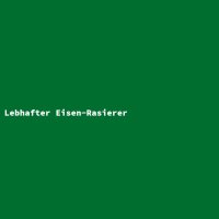 Lebhafter Eisen-Rasierer