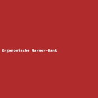 Ergonomische Marmor-Bank