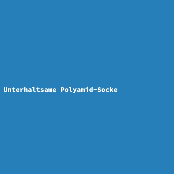 Unterhaltsame Polyamid-Socke