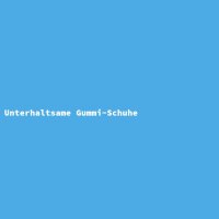 Unterhaltsame Gummi-Schuhe