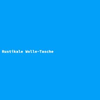 Rustikale Wolle-Tasche