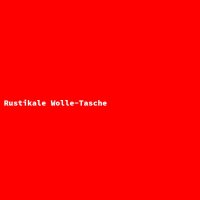 Rustikale Wolle-Tasche