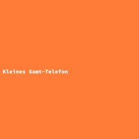 Kleines Samt-Telefon