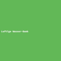Luftige Wasser-Bank